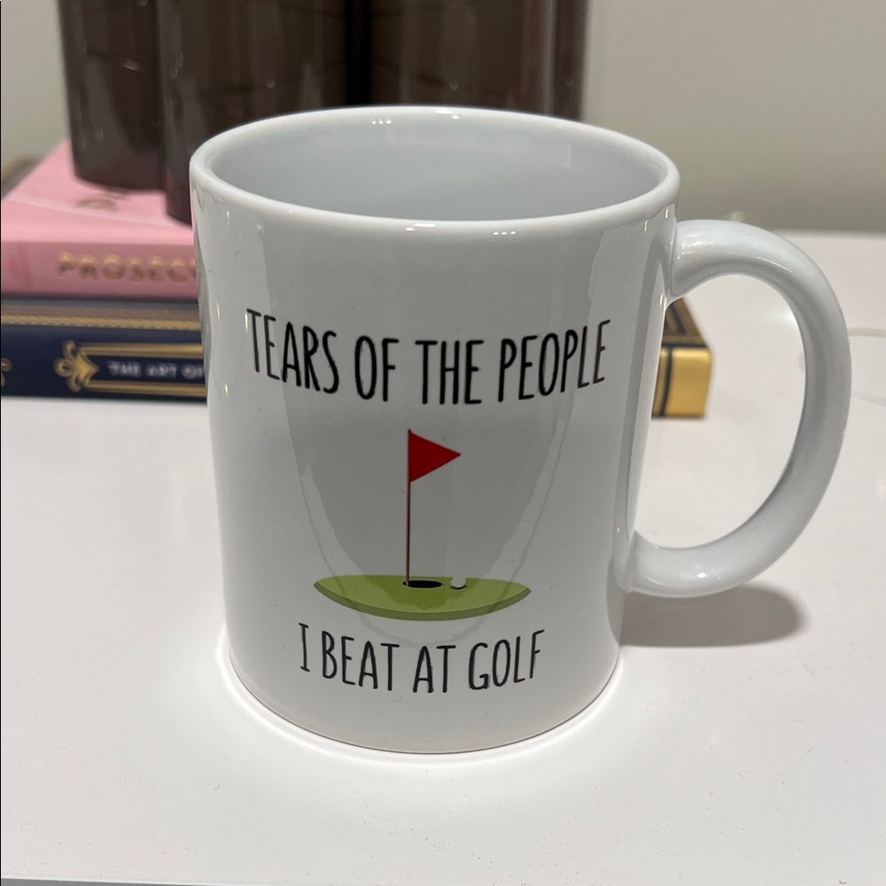 White Golf Mug